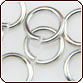 Jump Ring 18 Gauge - Nickel Plated Brass