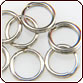 Split Ring 6mm - Nickel Plated Brass
