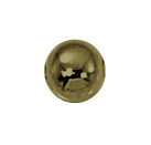 Smooth Round Seamed Bead 4mm with 1mm Hole - Antique Brass