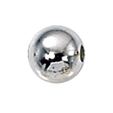 Smooth Round Seamed Bead 5mm with 1.8mm Hole - Sterling Silver