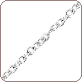 Unfinished (Bulk) Base Metal Fine Cable Chain - Silver Plated