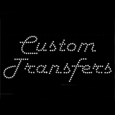 Custom Text-Only Transfer Featuring SWAROVSKI® ELEMENTS Crystals - Harlow Italic Font