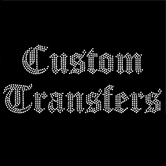 Custom Text-Only Transfer Featuring SWAROVSKI® ELEMENTS Crystals - Old English Font