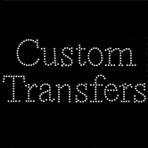 Custom Text-Only Transfer Featuring SWAROVSKI® ELEMENTS Crystals - Times New Roman Font