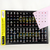 Rhinestone Biz 2009 Flat Back Sample Card