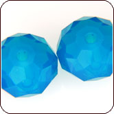 SWAROVSKI® ELEMENTS 5040 Faceted Rondelle (Briolette) Beads 8mm Caribbean Blue Opal