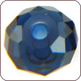 Click here to view larger image Swarovski 5040 Faceted Rondelle (Briolette) Beads 8mm Dark Indigo