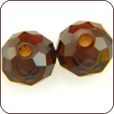 Click here to view larger image SWAROVSKI® ELEMENTS 5040 Faceted Rondelle (Briolette) Beads 6mm Mocca