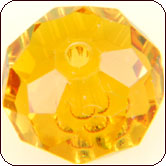 Swarovski 5040 Faceted Rondelle (Briolette) Beads 18mm Topaz