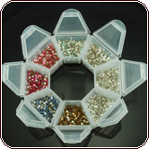 SWAROVSKI® ELEMENTS 2028 Flat Back Nail Art Assortment (8 Colors - 20 Gross) No. 1