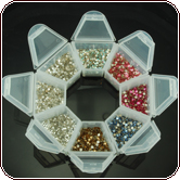 SWAROVSKI® ELEMENTS 2028 Flat Back Nail Art Assortment (8 Colors - 20 Gross) No. 2