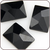 Click here to view larger image Swarovski Crystal - Flat Back Cosmic Rectangle (S2520) 8x6mm Jet