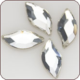 Swarovski Crystal - Diamond Leaf (S2979) 10x5mm Crystal Clear