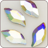Click here to view larger image Swarovski Crystal - Diamond Leaf (S2979) 8x4mm Crystal AB