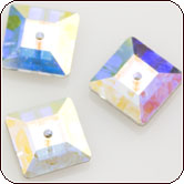 CRYSTALLIZED™ - Swarovski Elements - Square Lochrose Rhinestone (3400) 6mm Crystal AB