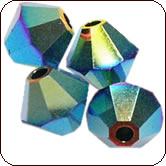 SWAROVSKI® ELEMENTS 5301/5328 Bicone Beads 4mm Jet AB 2X