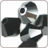 SWAROVSKI® ELEMENTS 5301/5328 Bicone Beads 6mm Jet Hematite