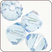 SWAROVSKI® ELEMENTS 5301/5328 Bicone Beads 6mm Light Azore