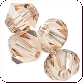 SWAROVSKI® ELEMENTS 5301/5328 Bicone Beads 4mm Light Peach