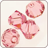SWAROVSKI® ELEMENTS 5301/5328 Bicone Beads 4mm Light Rose