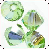 SWAROVSKI® ELEMENTS 5301/5328 Bicone Beads 6mm Peridot AB