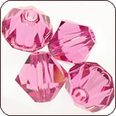 SWAROVSKI® ELEMENTS 5301/5328 Bicone Beads 4mm Rose