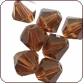 SWAROVSKI® ELEMENTS 5301/5328 Bicone Beads 6mm Smoked Topaz