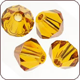 SWAROVSKI® ELEMENTS 5301/5328 Bicone Beads 8mm Topaz