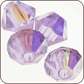 SWAROVSKI® ELEMENTS 5301/5328 Bicone Beads 3mm Violet AB