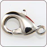 Lobster Claw Clasp 12x6.5 mm - Nickel Plated Brass