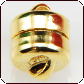Magnetic Barrel Clasp 5x5mm - Gold Plated