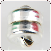 Magnetic Barrel Clasp 5x5mm - Silver Plated