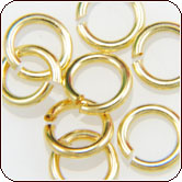 Jump Ring 20 Gauge 4mm - Gold Plated Brass