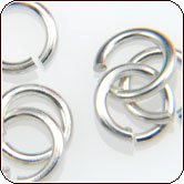 Jump Ring 19 Gauge - Nickel Plated Brass