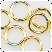 Jump Ring 18 Gauge 6.5mm - Gold Plated Brass