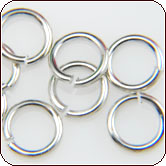 Jump Ring 18 Gauge - Nickel Plated Brass