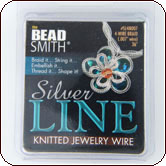 BeadSmith® SilverLine Knitted Jewelry Wire 0.007 Inch Dia. 4 Needle - 3 ft.