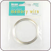BeadSmith® Memory Wire for Bracelet (2.25 in.) 12 Loops - Silver-Plated