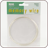 BeadSmith® Memory Wire for Necklace (3.6 in.) 12 Loops - Silver-Plated