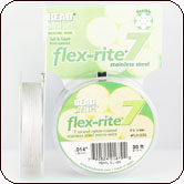 Flex-Rite® Beading Wire 7 Strand .014 in. 30 ft. - Pearl Silver