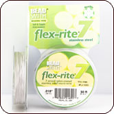 Flex-Rite® Beading Wire 7 Strand .018 in. 30 ft. - Pearl Silver