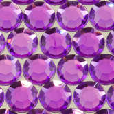 Rhinestone Biz Round (1008) Acrylic Flat Back Rhinestones 12mm Purple