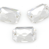 SWAROVSKI® ELEMENTS (3252) Emerald Cut Sew-on Rhinestones 28x20mm Crystal Clear