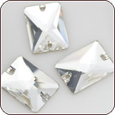 Swarovski Crystal - Sew On Rhinestone Rectangle (3250) 18x13mm Crystal Clear