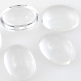 VALUE BRIGHT™ Crystal Components - Oval Cabochon (2180) 13x18mm - Crystal Clear (Unfoiled)