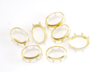 Rim Sets 10x14mm Oval - Gold