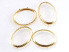 Rim Sets 18x25mm Oval - Gold