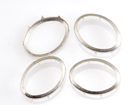 Rim Sets 18x25mm Oval - Nickel