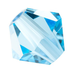 Preciosa® Rondelle Bicone Bead - 6mm Aquamarine