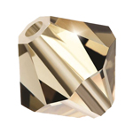 Preciosa® Rondelle Bicone Bead - 6mm Black Diamond